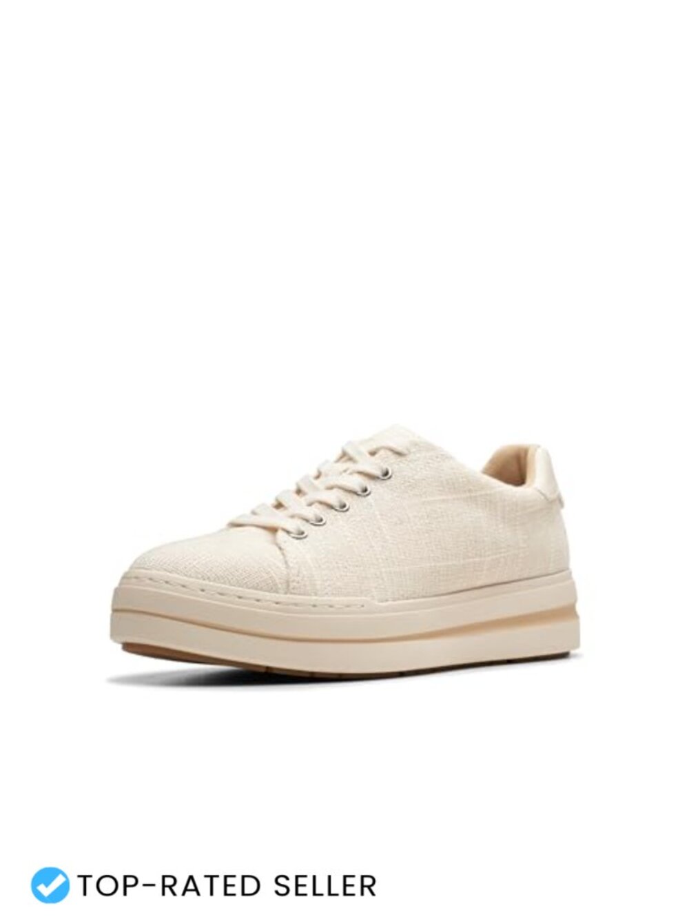 Women's Canvas Platform Lace-Up Fashion Sneakers Cushioned Walking Shoes